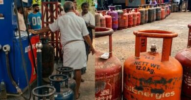 വാഹനങ്ങൾക്ക് നൽകേണ്ട വാതകം സിലിണ്ടറില്‍ നിറച്ചുനല്‍കി; നാട്ടുകാർ പമ്പിലേക്ക്; തടഞ്ഞ് പൊലീസ്